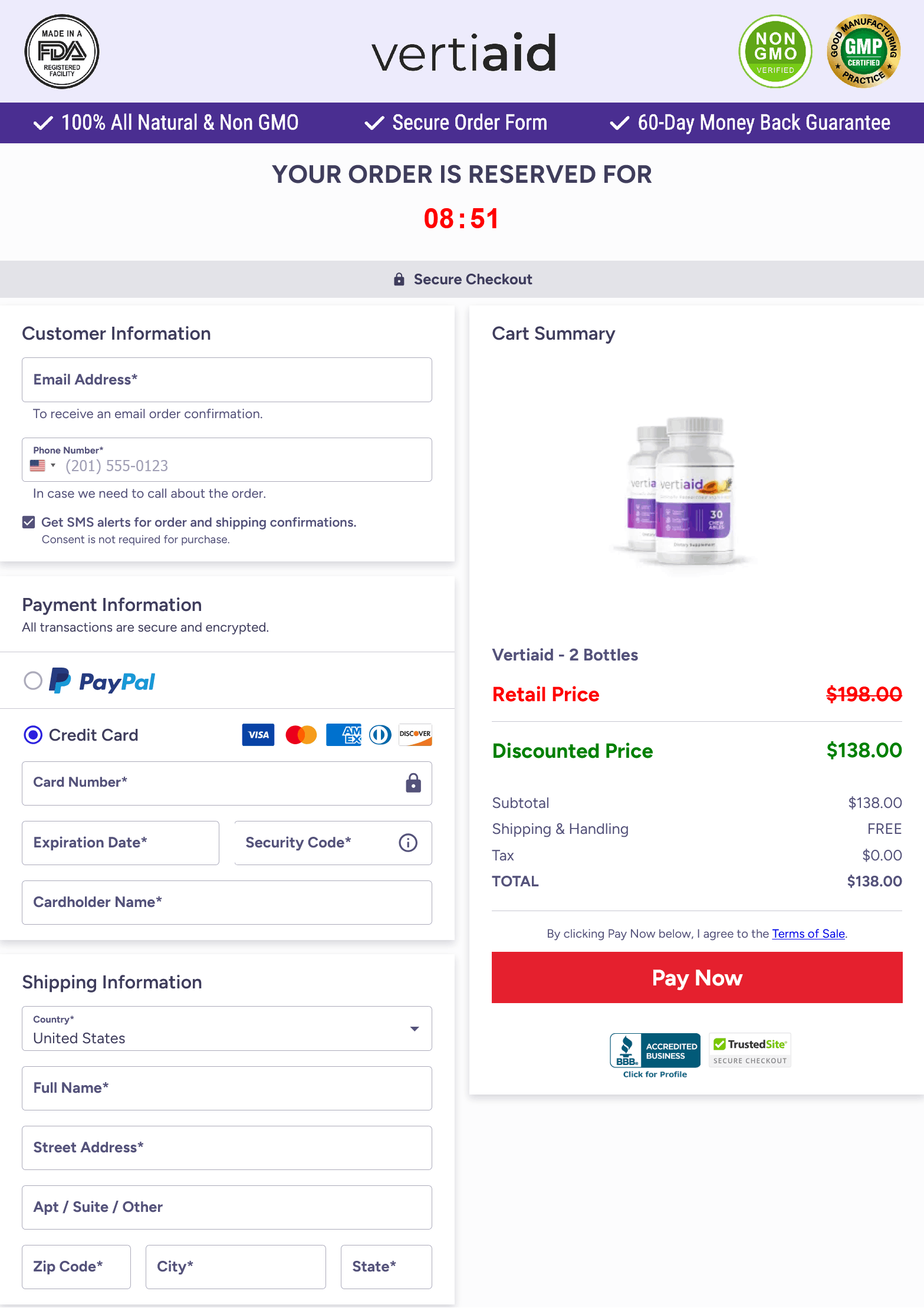 Vertiaid - checkout- payment - methods - image